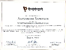  2000 Certified Written English by BrainBench